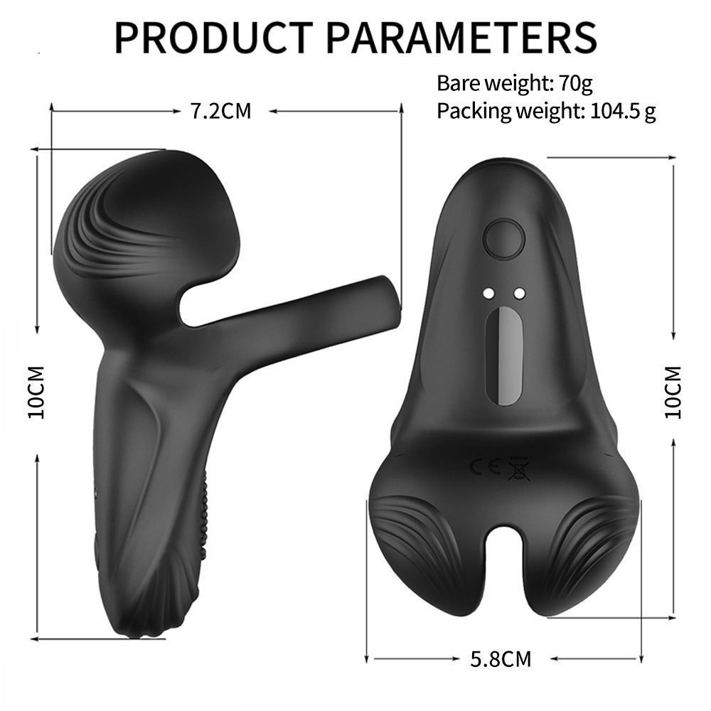 Dichun Perona App-Controlled Vibrating Ring with Wireless Remote for Male Training - Image 4