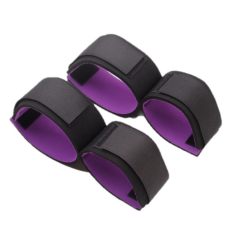 Purple Bed Restraint Set with Leg Splitter and Hand & Foot Cuffs - Image 5