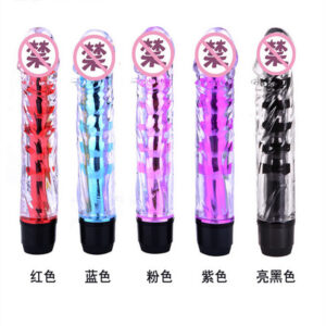Small Dragon-Beard Crystal Vibrator, TPE Single-Shock Massage Stick, Adult Toy