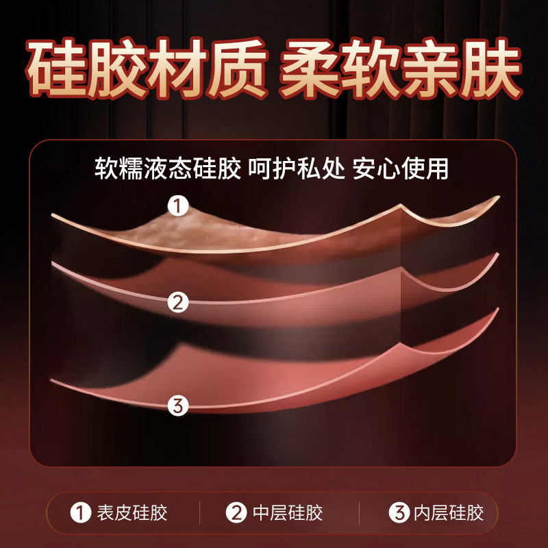 Jiuai Heating Fully Automatic Silicone Dildo with Remote Control, Flesh Tone - Image 4