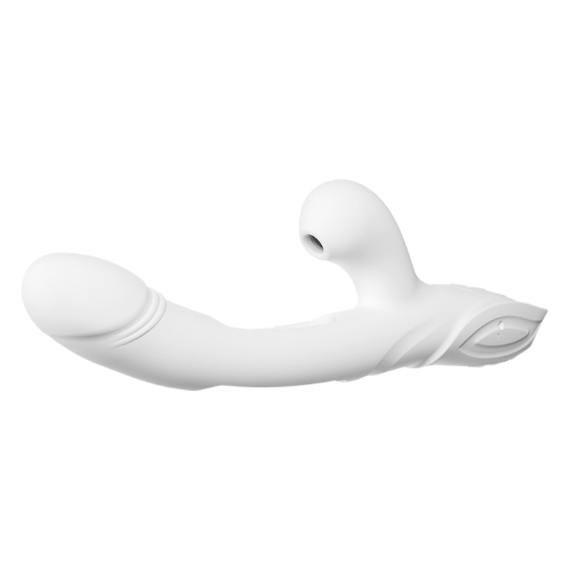 Jiuai Telescopic Vibrator for Women, Handheld Electric Silicone Massager, White or Green - Image 5