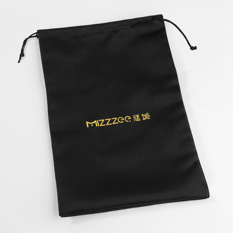 Drawstring Storage Bag for Vibrating Eggs and Male Masturbators, Black Non-Woven Pouch, 30 x 19 cm - Image 2