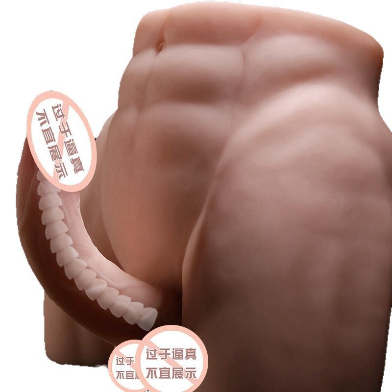 Simulated Dildo Soft Flesh Manual Masturbation Device for Adults, TPE, Flesh Tone - Image 5
