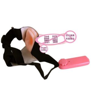 Jiuai Wearable Strap-on Dildo Vibrator TPE Harness Pants with Balls
