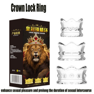 Crown Lock Sperm Ring, TPE Foreskin Barrier Ring, Physical Delay Penis Ring, Yellow