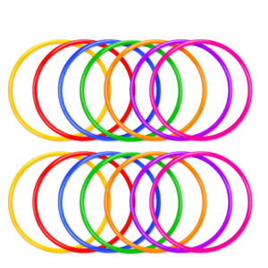 Silicone 6-Ring Locking Ring Set, Wearable Delay Trainer, Sky Blue