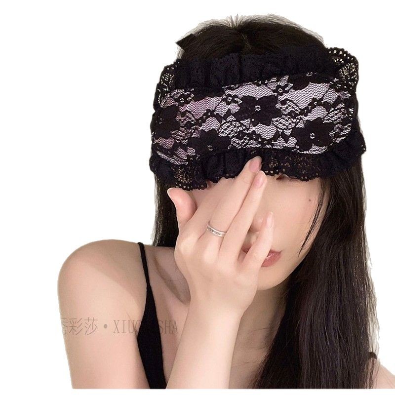 Dark Lace Blindfold and Bracelet Set, Pink Passion Bundle, 2025 Spring - Image 5
