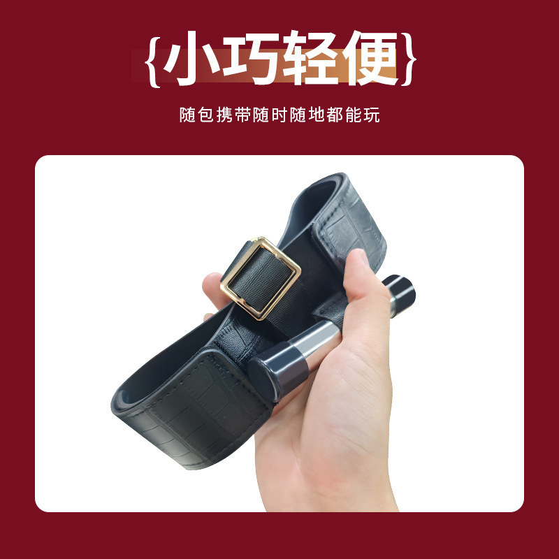 Door-Mounted Bondage Restraint Set, Compact PU & Webbing, Black - Image 2