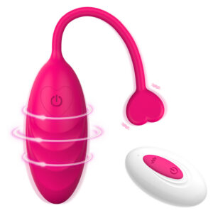 Wireless Remote Control Love-Heart Vibrating Egg, Silicone Mini Wearable Vibrator for Women