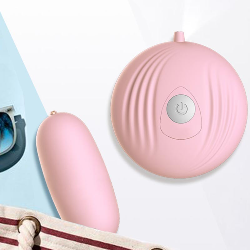 Laile Small Shell-Shaped Vibrating Egg for Women, Frequency-Adjustable, Pink TPE, Battery Included - Image 2