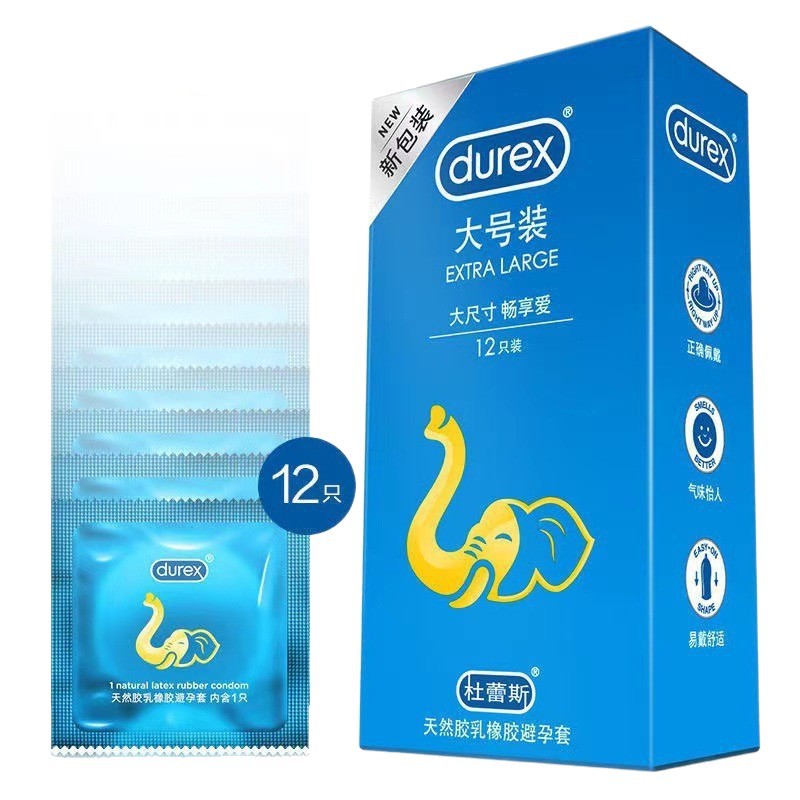Durex Large Size Condoms, Thin Rubber, 12-Count Pack - Image 5