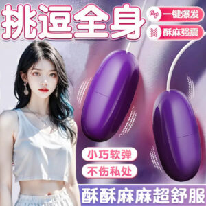 Wearable Vibrating Egg for Women, USB Dual-Motor Remote App Control, Purple ABS
