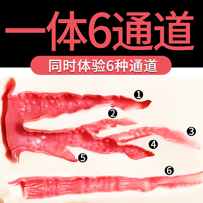 Jiuai Hugong Airplane Cup Mold Replica Male Masturbation Device TPE Skin Tone - Image 4