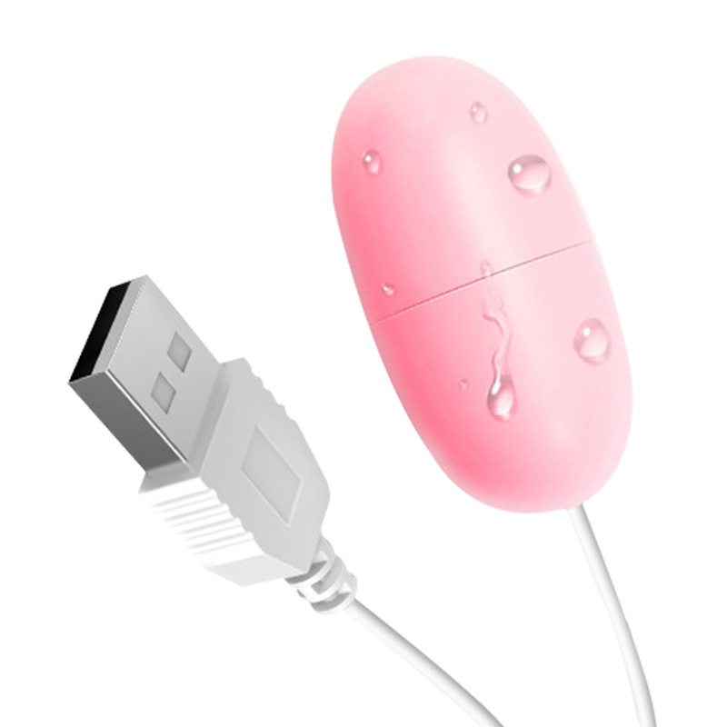 Huan Guo USB Single Vibrating Egg Rechargeable Pink ABS Adult Toy - Image 4