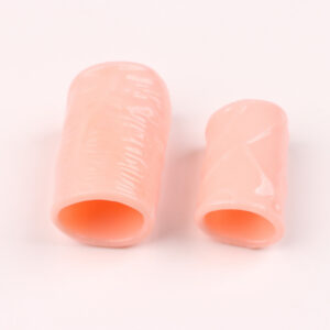 Thickened Silicone Male Foreskin Restraint Ring, Manual Delay Correction Ring, Flesh Tone