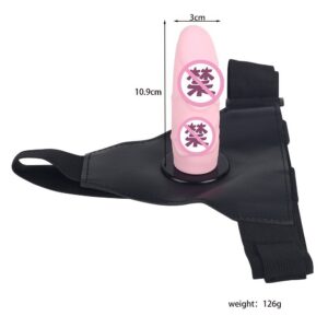 Wearable Silicone Strap-on Pants with Detachable Penis, Black Adult Harness