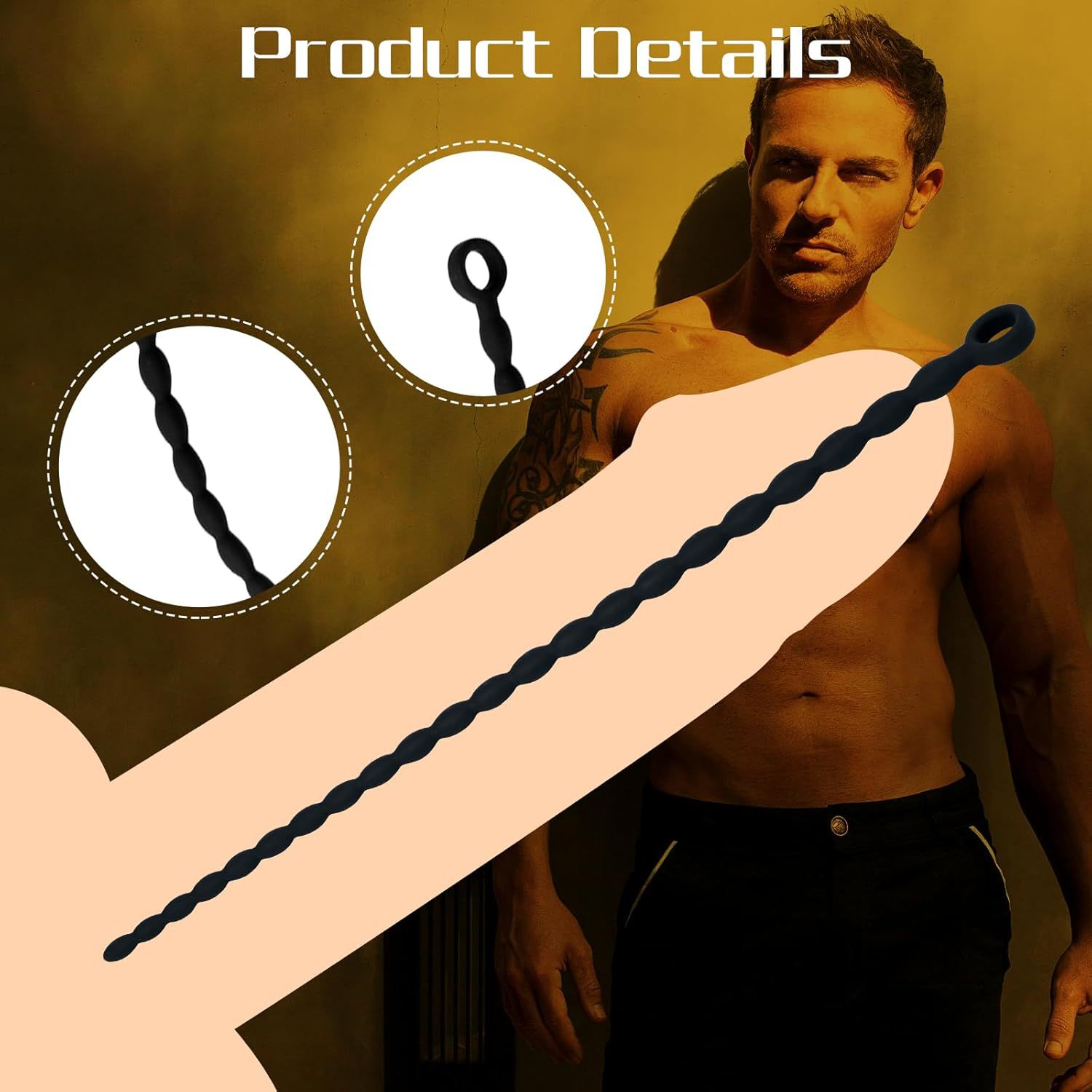 Extra Long Silicone Horse Eye Stick 40cm, Urethral Insertion Training Toy for Men - Image 2