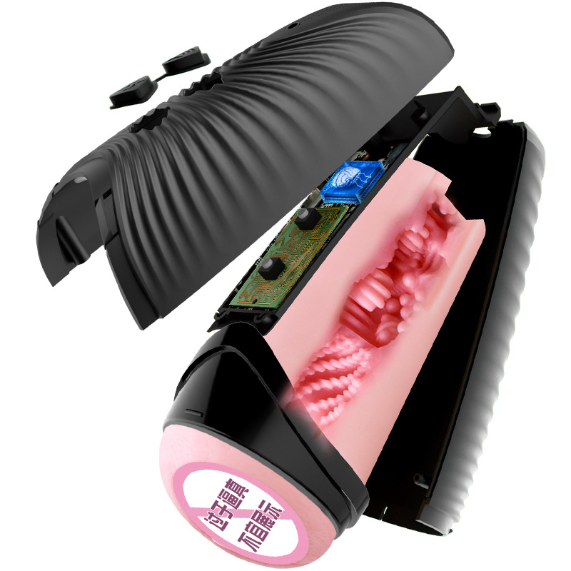 Black Hole R20 Electric Male Masturbator Cup with Vibration and USB Heating Rod - Image 5
