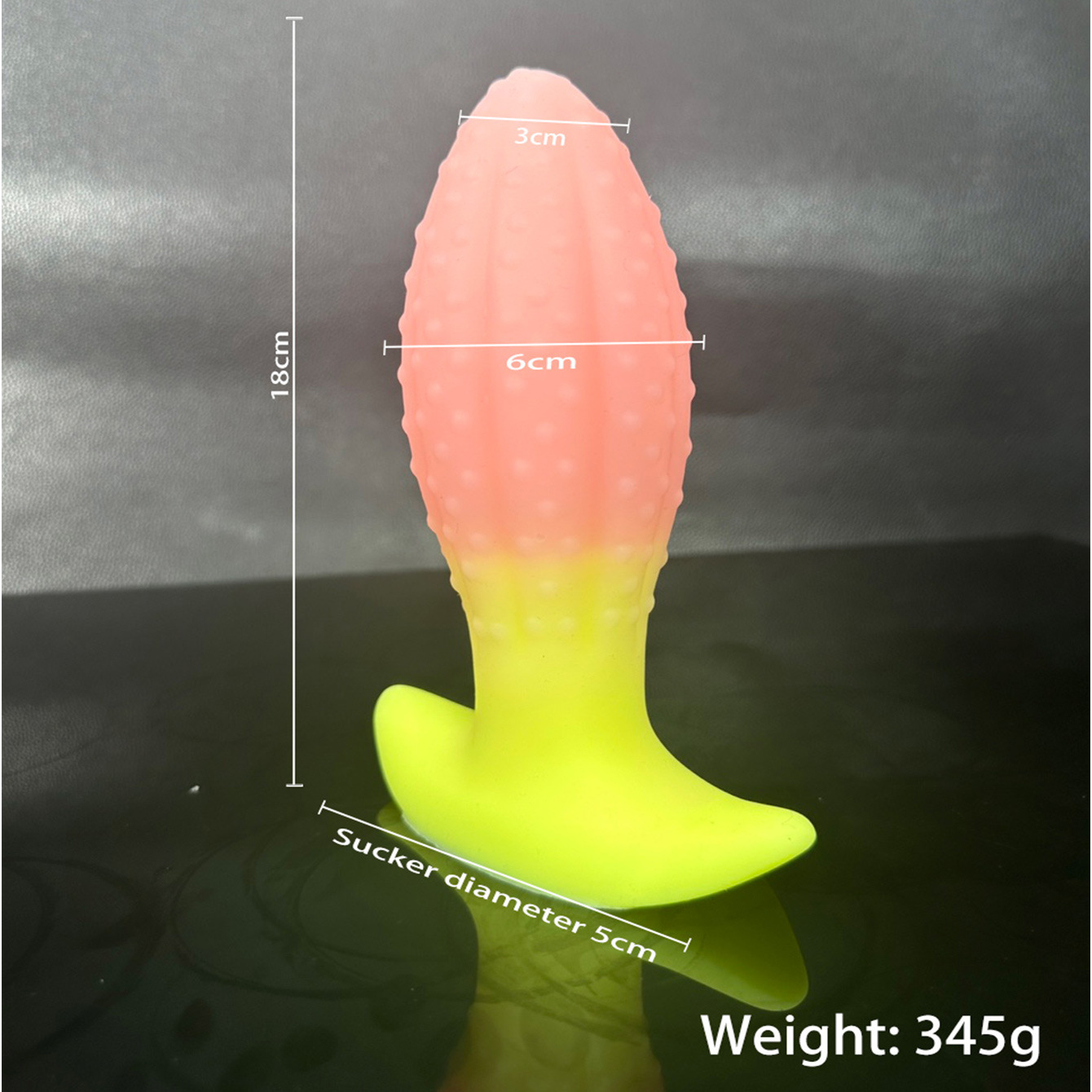 Silicone Anal Plug with Special-Shaped Tail, Colorful Adult Toy - Image 2