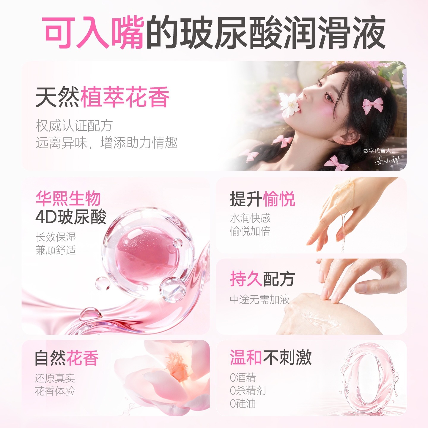 Anconi Fragrance Hyaluronic Acid Lubricant 30ml Water-Soluble No-Rinse Moisturizing - Image 4