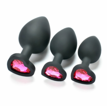 Silicone Anal Plug, Small Round Purple Unisex Rear Tease Toy - Image 4