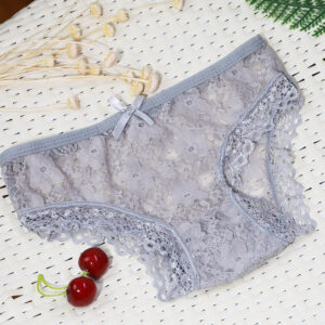 Jiuai Lace Open Panties for Women, No Need to Take Off, Portable Thong