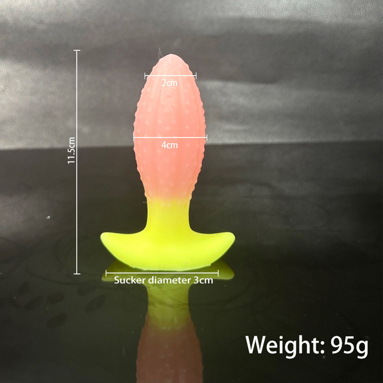 Silicone Anal Plug with Special-Shaped Tail, Colorful Adult Toy - Image 3