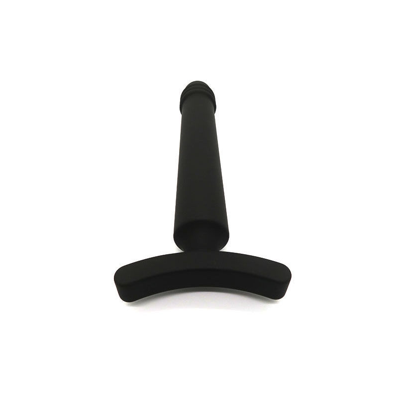 Dual-Purpose Silicone Anal Plug, 12-Inch Black Unisex Adult Toy - Image 5
