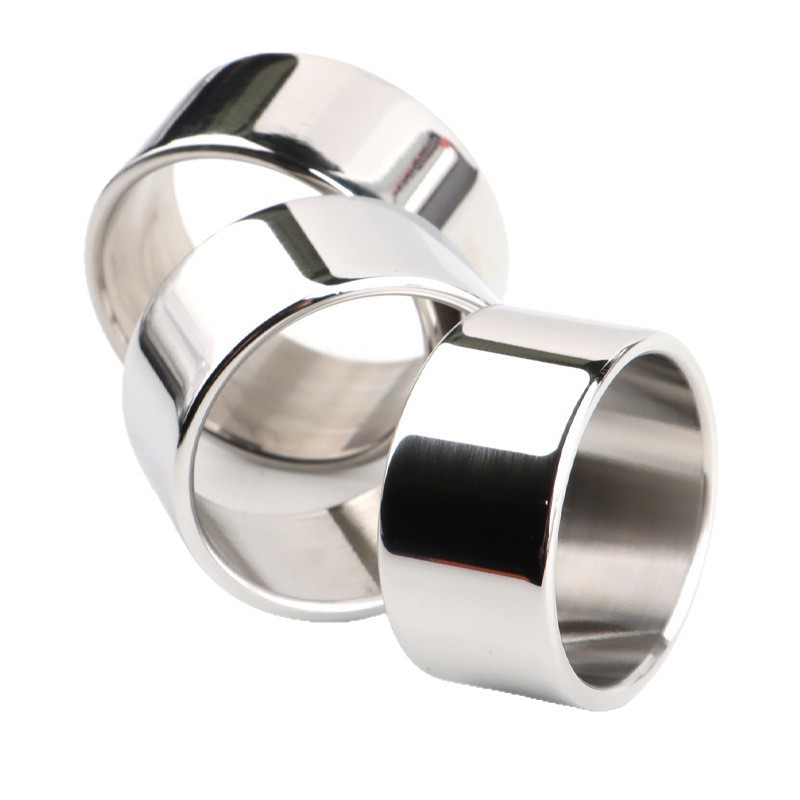 Metal Locking Cock Ring 30mm, Weighted Penis Training Ring, Non-vibrating - Image 5