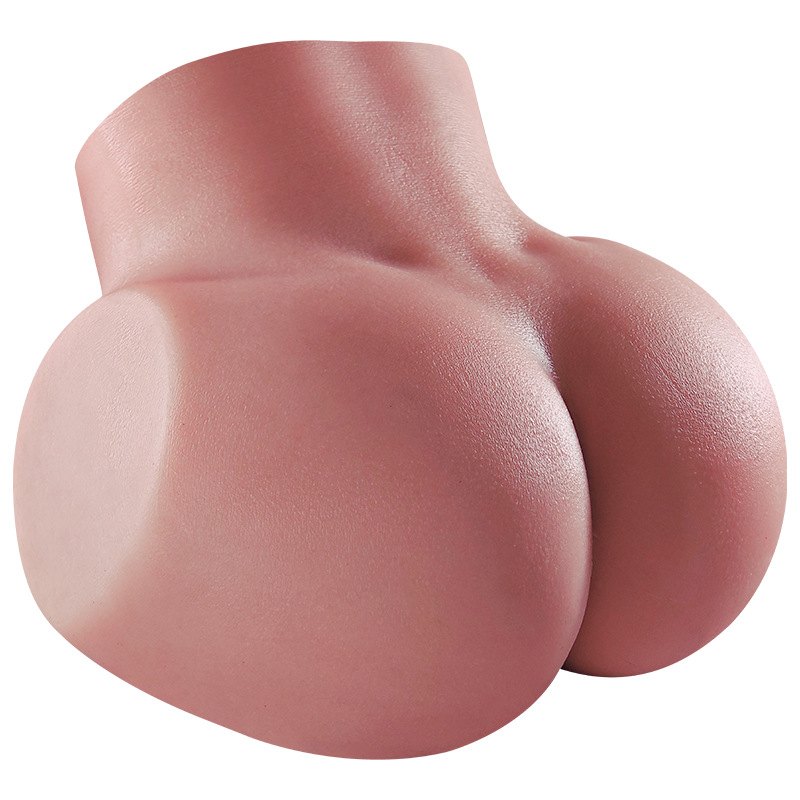 Liquid Silicone Male Masturbator with Buttock-Shaped Half-Body Mold, Manual Use - Image 5