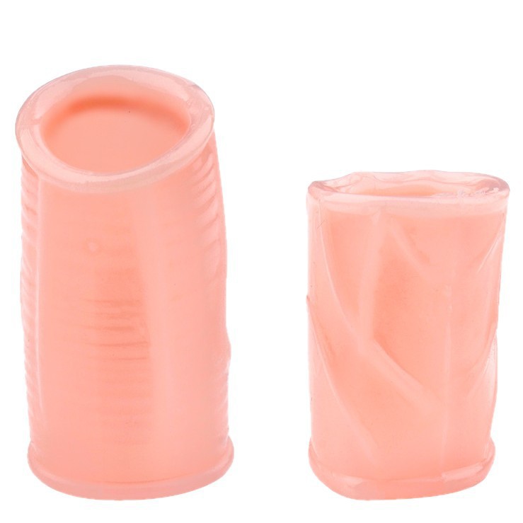 Male Foreskin Relief Ring, Thickened Soft Silicone Delay Ring, Cream White - Image 5