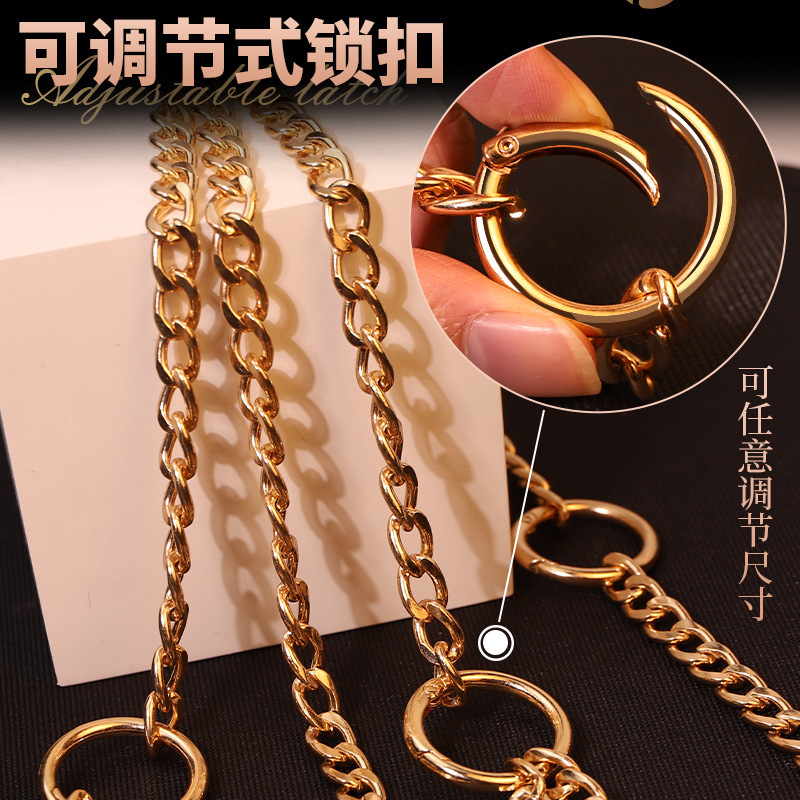 Gold Metal Handcuffs and Ankle Cuffs with Chain for Adult Couples - Image 3
