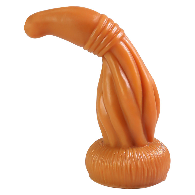 Silicone Anal Plug Bead Tower Design Adult Toy Brown - Image 5