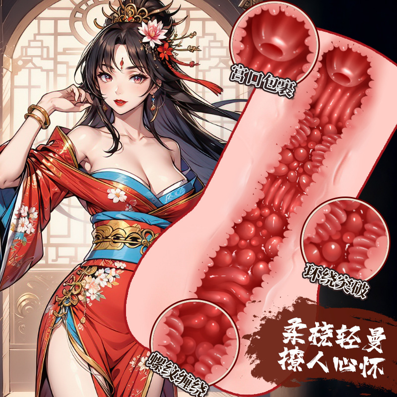 Jiu Guoai Artificial Vagina Masturbator, TPE Half-Body Male Stroker, Manual Aircraft Cup - Image 3