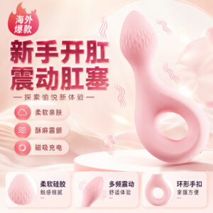 Beginner Vibrating Anal Plug, Liquid Silicone, Waterproof, Quiet Anal Massager