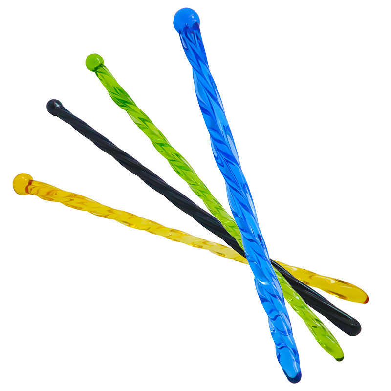 Threaded Crystal Glass Urethral Plug Rod, 200mm Horse-Eye Sound for Penile Stimulation - Image 5