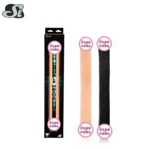 Double-Headed PVC Anal Plug, High-Simulation Adult Toy for Men and Women