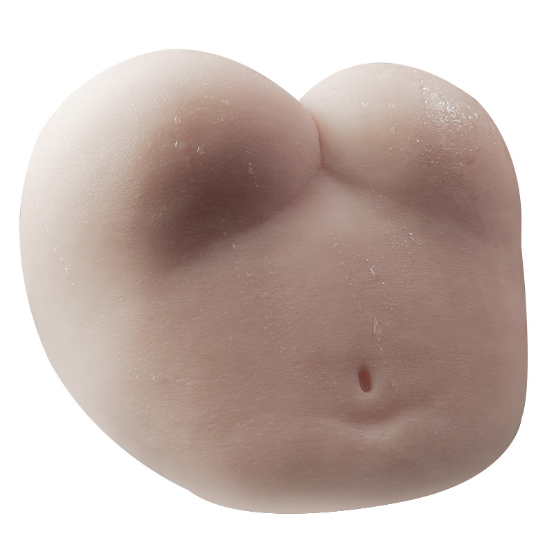Jiuai Half-Body Masturbator with Inverted Buttocks Mold, TPE, Manual, Flesh Tone - Image 4