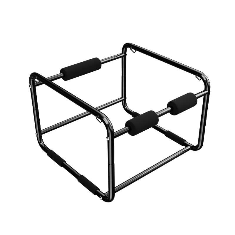 Jiuai SM Bondage Chair with Handcuffs and Silicone Ball Gag, Black Metal Adult Play Set - Image 5