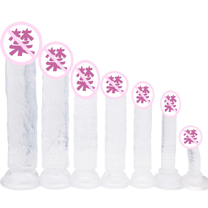 Transparent TPE Dildo with Suction Cup, Soft Flexible Shaft for Women - Image 4