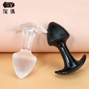Pointed-Tip Anal Plug, TPE Dual-Use Expansion Toy, Portable Black XL
