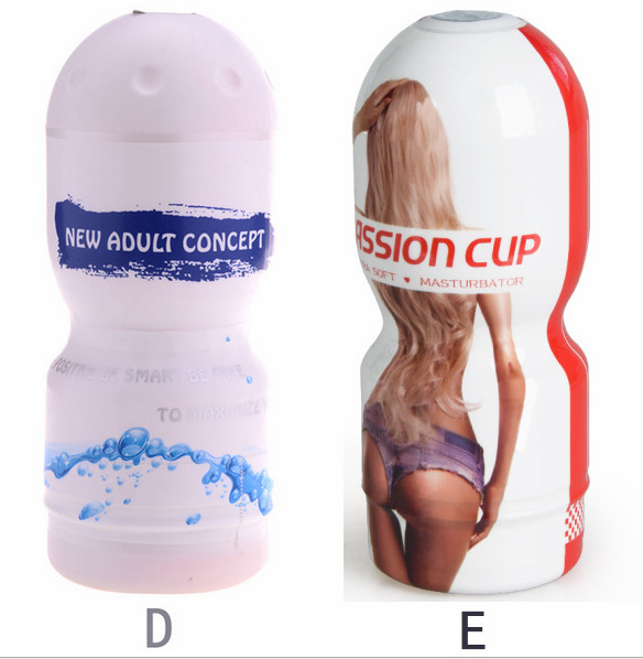 Manual Silicone Masturbator Cup for Men, Solid Inverted Sleeve, Pink - Image 2
