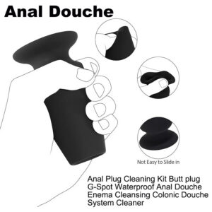 Hollow Anal Plug, Small Silicone Training Plug, Black