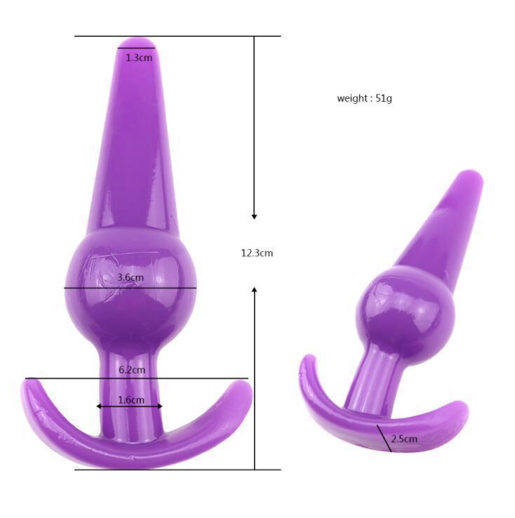 Peak Large Anal Plug, Soft Silicone-Feel Body, Pink One-Piece Design - Image 2