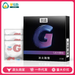 Celebrity G-Spot Large Particle Ice and Fire Passion Condoms, 3-Pack
