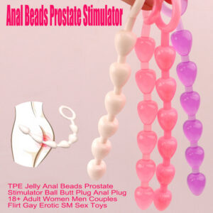 Crystal Anal Beads, TPE Sm Training Toy for Adult Men and Women