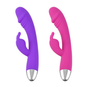 20-Frequency Heating Rabbit Vibrator for Women, Dual Stimulation, USB Rechargeable