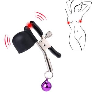 Yuechao Milk Clip Bell Vibrator Nipple Stimulator with Silicone Clips
