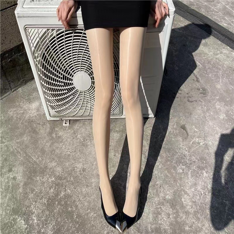 Oil Glow Ultra-thin Sheer Pantyhose, Pearlescent Anti-hook Silk Stockings, One Size - Image 4