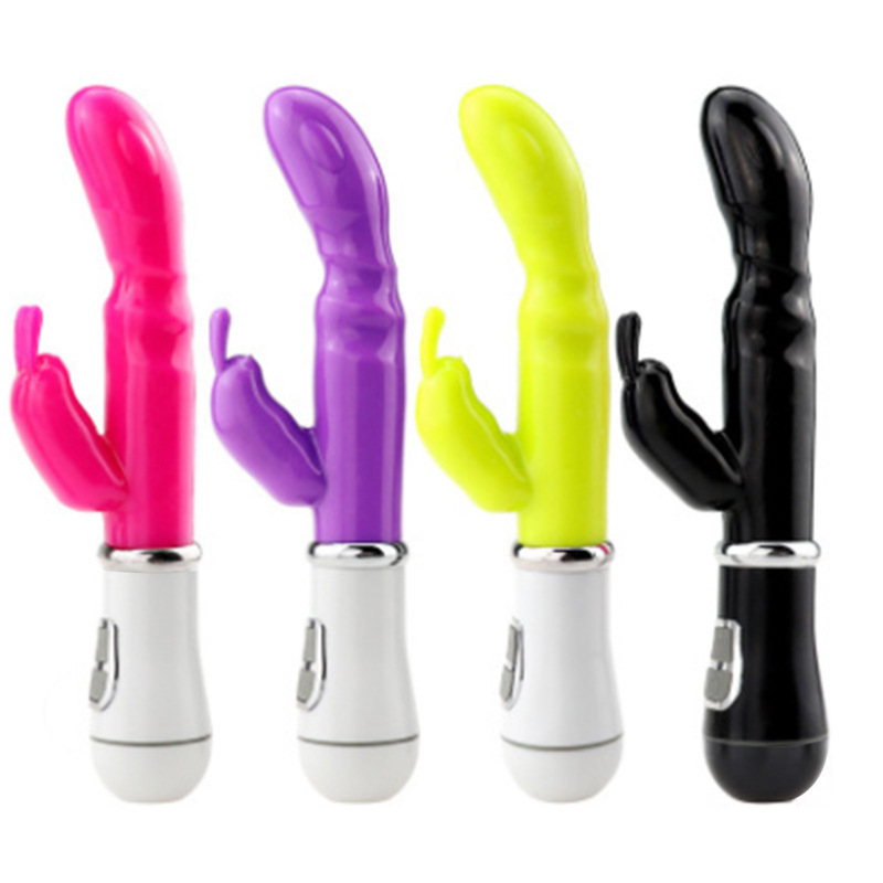 Rabbit Vibrator Rechargeable Dual-Head Silicone Massager for Women - Image 2